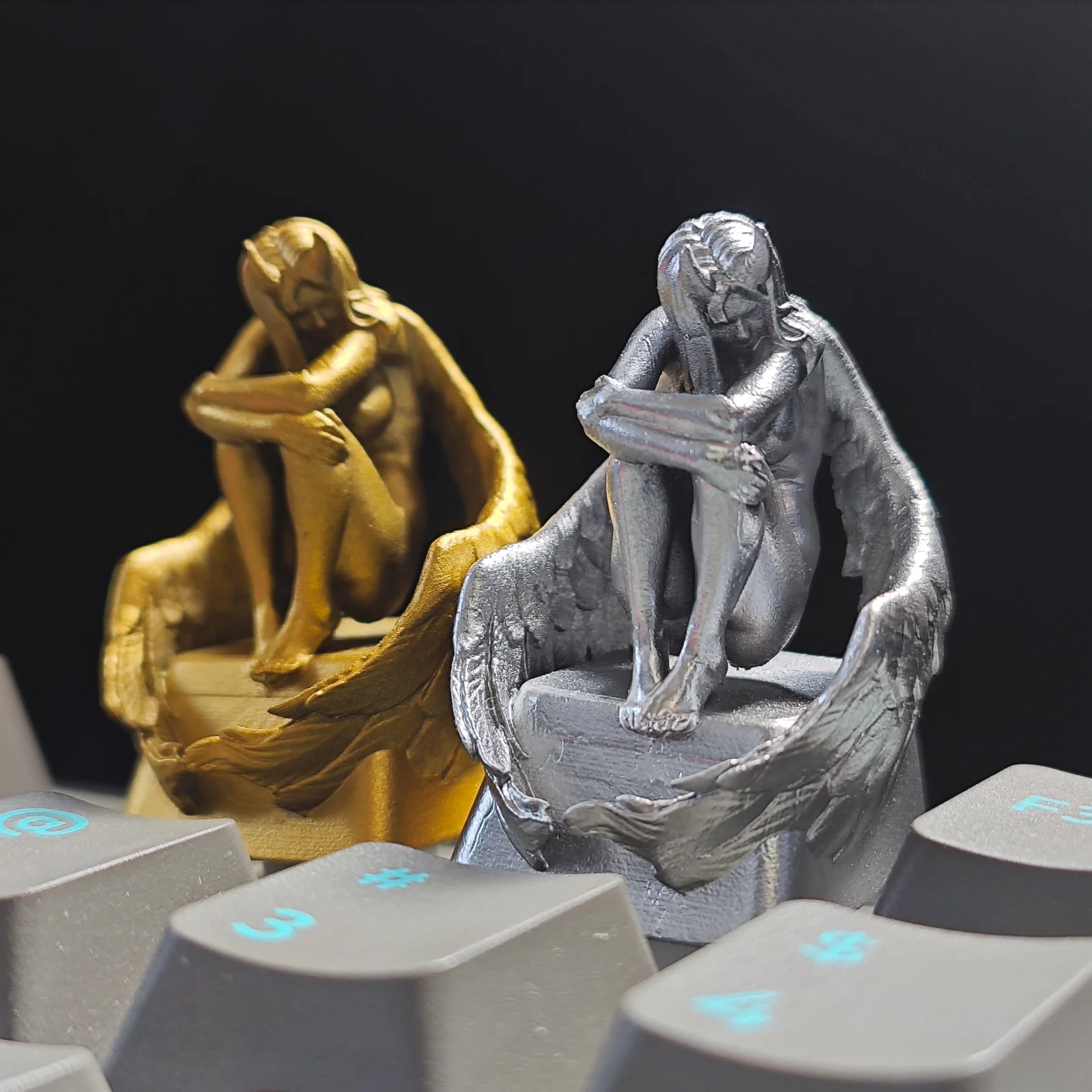 artisan-keycaps-custom-angel-keycaps-front