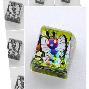pokemon-butterfree-transparent-keycap-cover