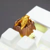 ZOMOPLUS Artisan Keycaps - Custom Golden Cicada Keycap for Mechanical Keyboard 1