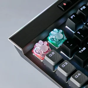 ZOMOPLUS Artisan Keycaps - Custom Xmas Edition Kitty Paw Keycap for Mechanical Keyboard 1