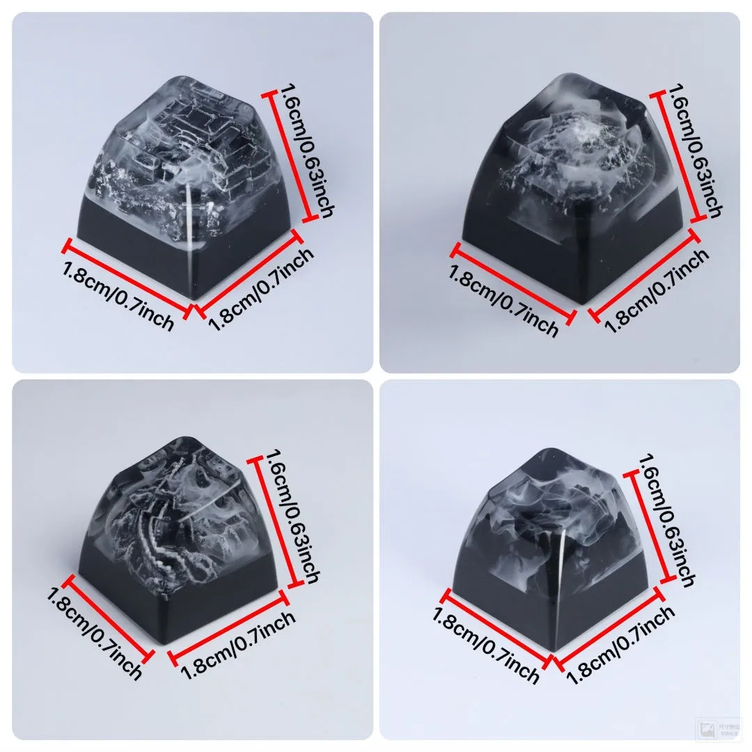Artisan Keycaps - Custom Ink Landscape Keycaps for Mechanical Keyboard 1