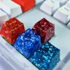 Artisan Keycaps - Custom Colored Silver Foil Keycaps for Mechanical Keyboard 1