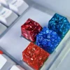 Artisan Keycaps - Custom Colored Silver Foil Keycaps for Mechanical Keyboard 3