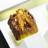 ZOMOPLUS Artisan Keycaps - Custom Golden Cicada Keycap for Mechanical Keyboard 4