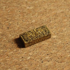 taotie-pattern-keycaps-gold-2u