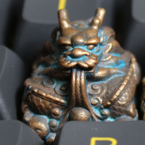 chinese-qilin-keycaps-copper