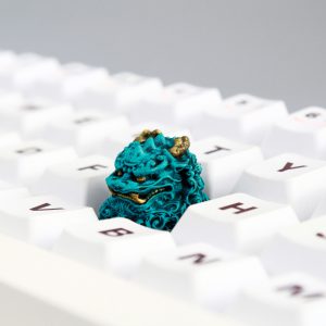 colorful-chinese-qilin-keycaps-hitodama-green