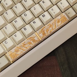 taotie-pattern-keycaps-white-gold-6.25u