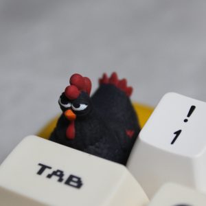 black-hen-keycap-cover