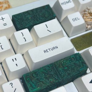 taotie-pattern-keycaps-bronze