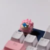 blowing-bubble-litte-girl-keycaps-pink