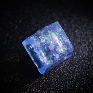 blue-purple-frosted-flower-keycap-cover