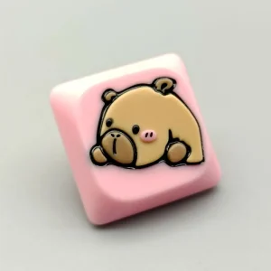 cute-capybara-keycaps-pink