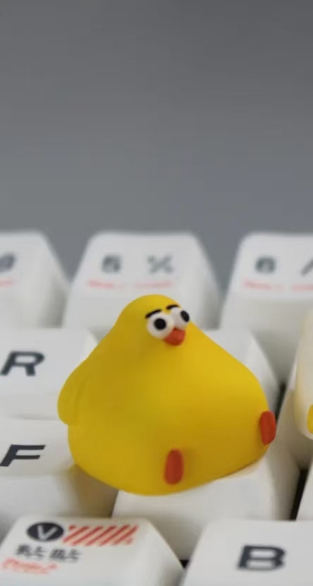 yellow-ma-zhao-seagull-keycap-cover