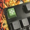 four-leaf-clover-metallic-keycap-cover