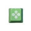 four-leaf-clover-metallic-keycap-detail