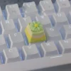 green-flower-series-keycap-front