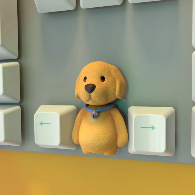 party-animal-keycaps-fluffy