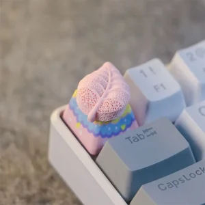 pink-leaf-keycap-cover