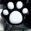 resin-cat-paw-white-paw-black-base