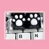 resin-cat-paw-white-paw-black-base