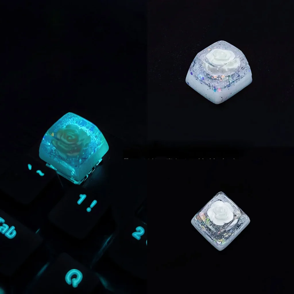 snowy-day-encounter-rose-keycap-upfront