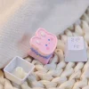 stylish-pink-rabbit-keycap-cover