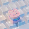 stylish-pink-rabbit-keycap-front