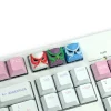 white-green-blue-owl-keycaps
