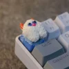 white-little-monster-keycap-front