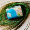 Peach Blossom Spring Artisan Keycap in Pink Floral Resin for Cherry MX
