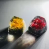 Translucent Coral Artisan Keycap Set with Ocean-Inspired Resin Design