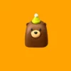 adorable-block-bear-keycaps-green