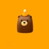 adorable-block-bear-keycaps-orange