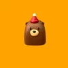 adorable-block-bear-keycaps-red