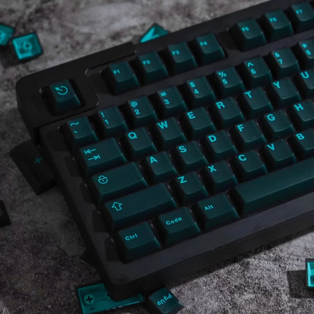 ai-fei-green-oem-minimal-keycap-set-side