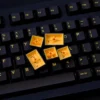 black-gold-translucent-oem-keycap-set-front