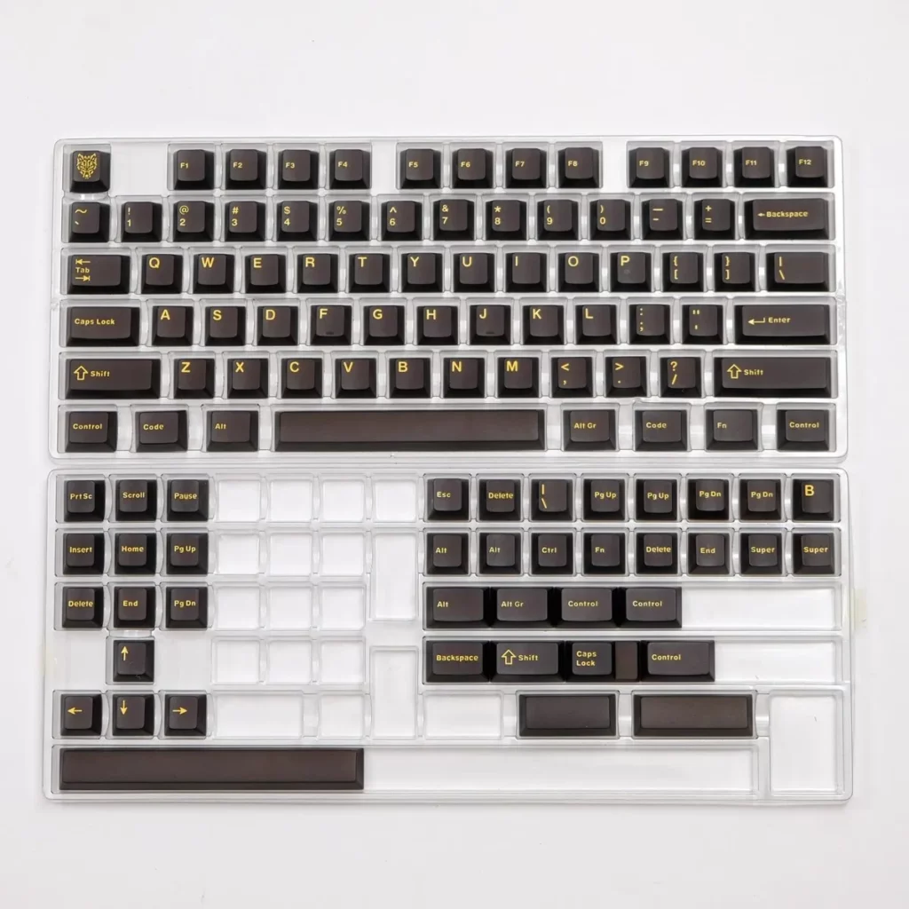 black-gold-translucent-oem-keycap-set-upfront