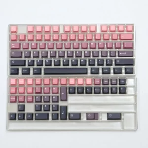 black-pink-gradient-series-oem-keycapset-bean