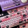 black-pink-yabi-style-keycapset-front