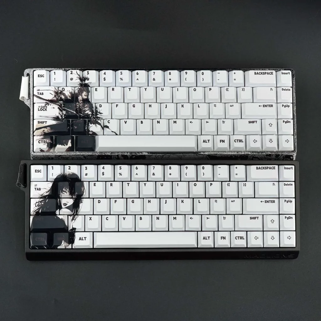 black-white-samurai-oem-keycap-set-upfront