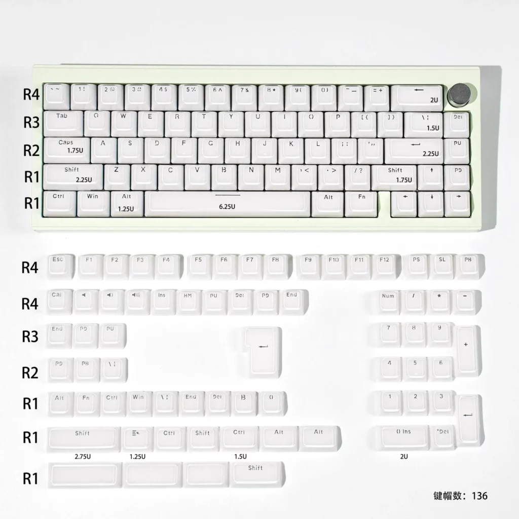 crystal-series-mda-minimal-keycap-set-white