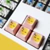 cute-emoji-supplement-oem-keycap-set-pink