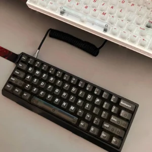 frosted-translucent-oem-keycap-set-blackfront