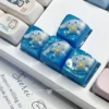 hello-kitty-cinnamoroll-2-transparent-keycaps-cover