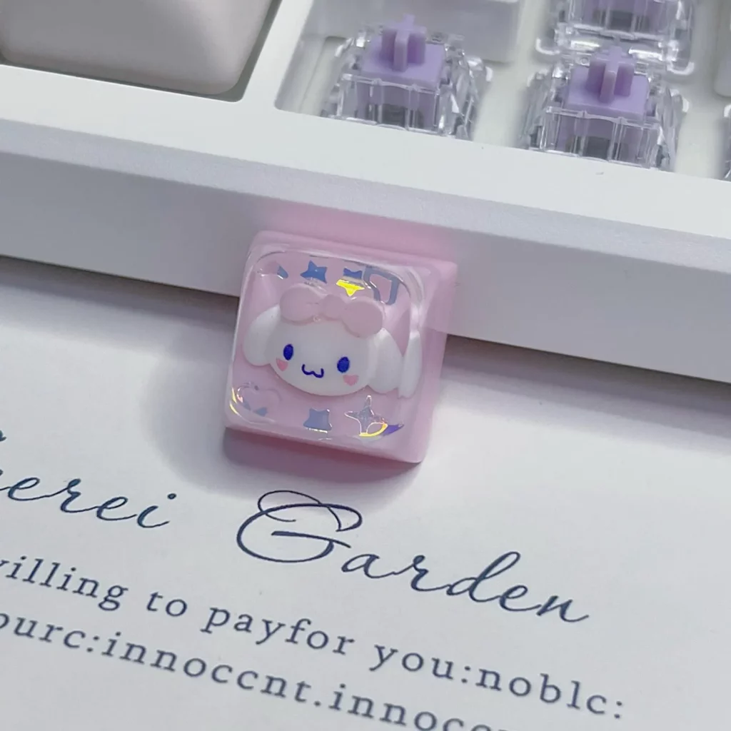 hello-kitty-cinnamoroll-3-transparent-keycaps-1pc