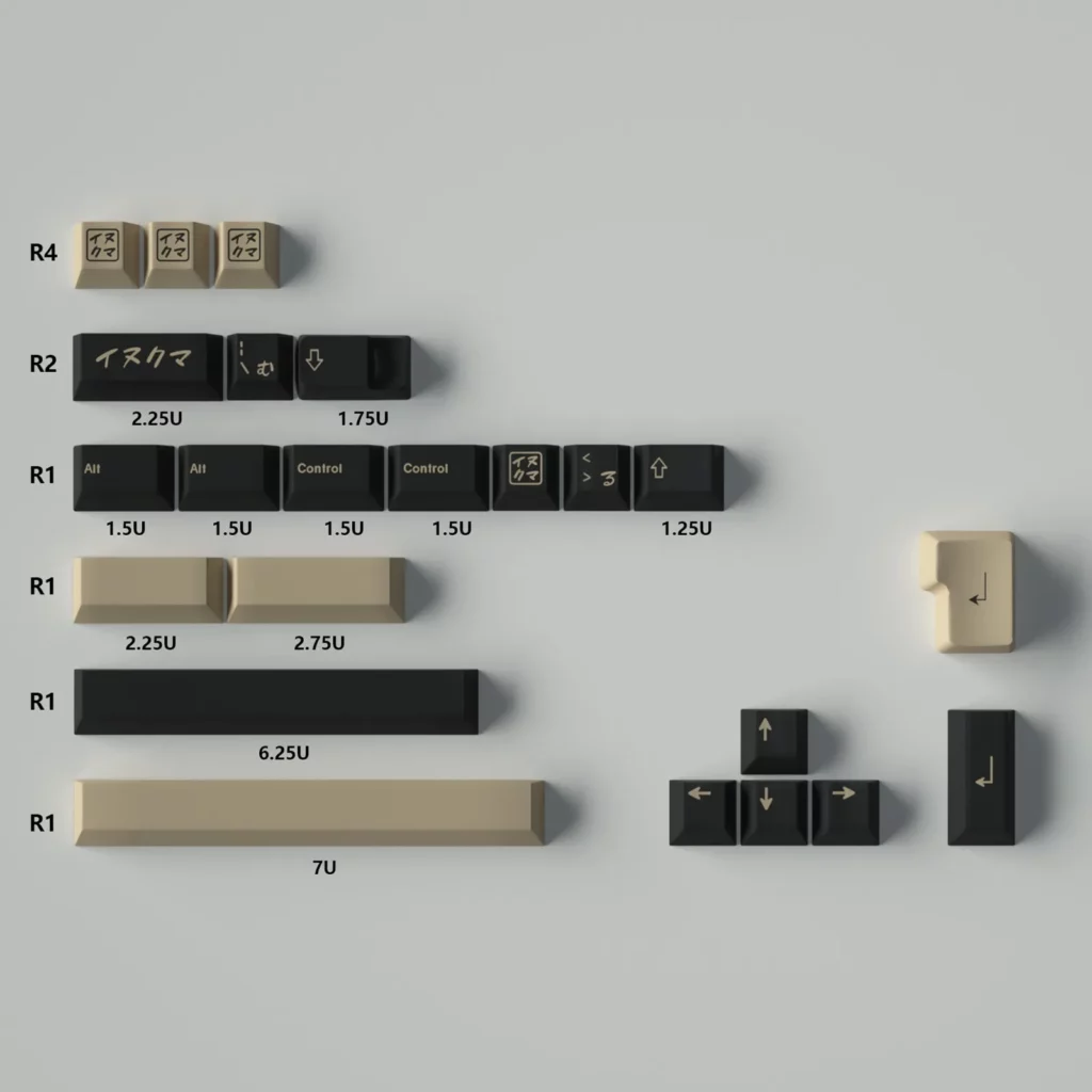 inukuma-nubatobear-oem-keycap-set-yellowsupplement