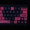 lovedeath-robots-black-pink-xda-keycapset-front
