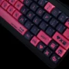lovedeath-robots-black-pink-xda-keycapset-front2