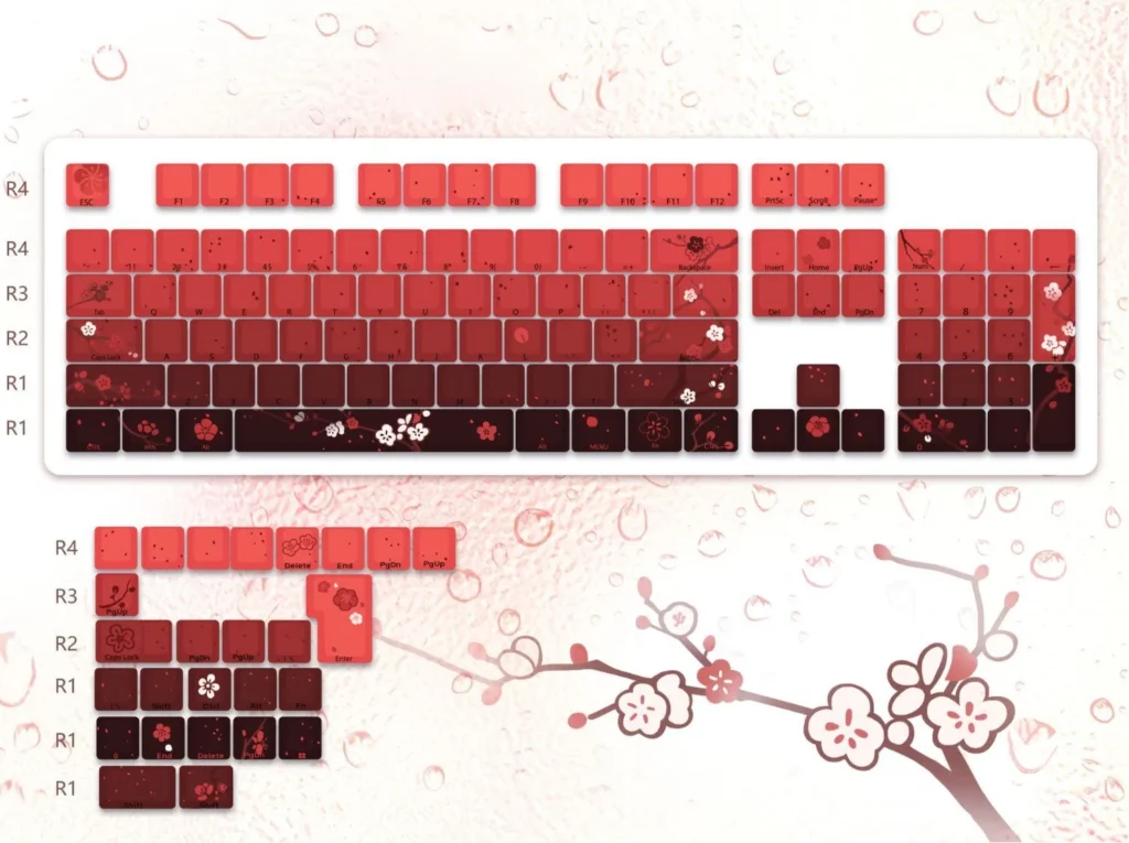 mist-floral-series-oem-keycap-set-plumblossom